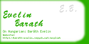evelin barath business card