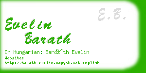 evelin barath business card
